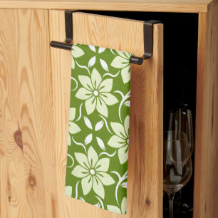 Linge De Cuisine Répétition de Fleur d'Olivier