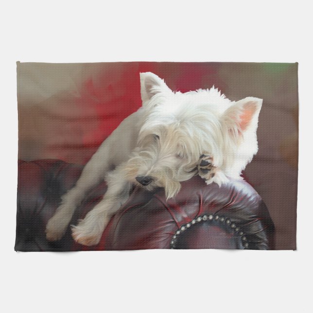 Linge De Cuisine Repose de Westie (Horizontal)