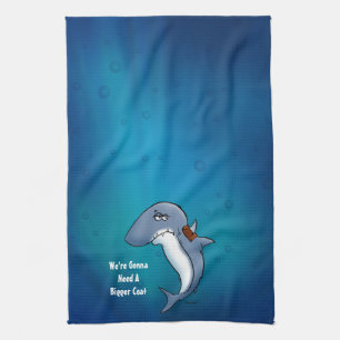 Linge De Cuisine Requin a besoin d'un manteau plus grand Dessin ani