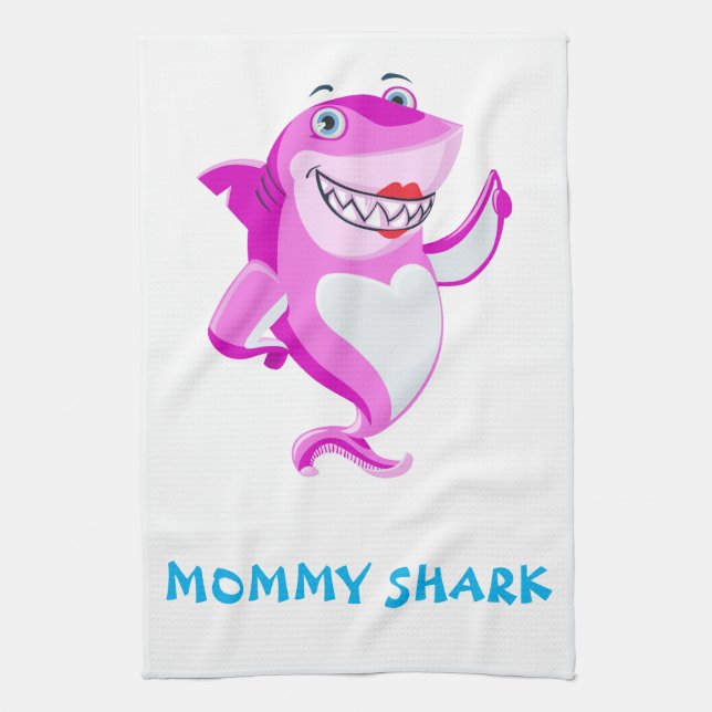 Linge De Cuisine Requin maman (Vertical)
