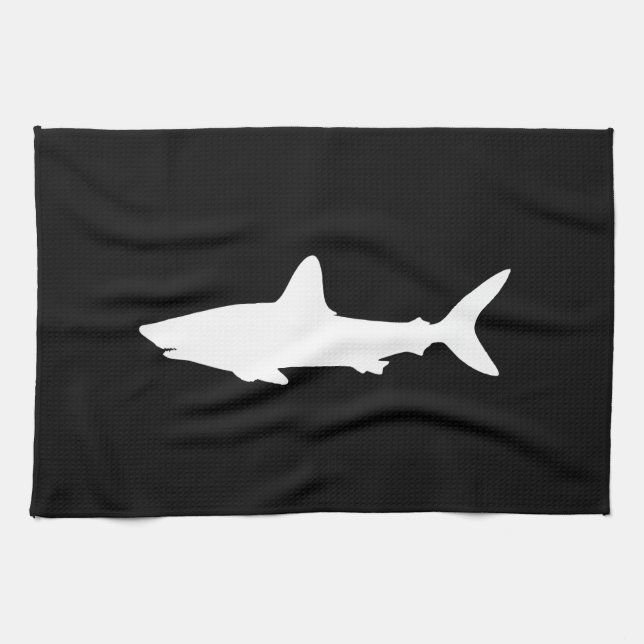 Linge De Cuisine Requin qui Nage (Horizontal)