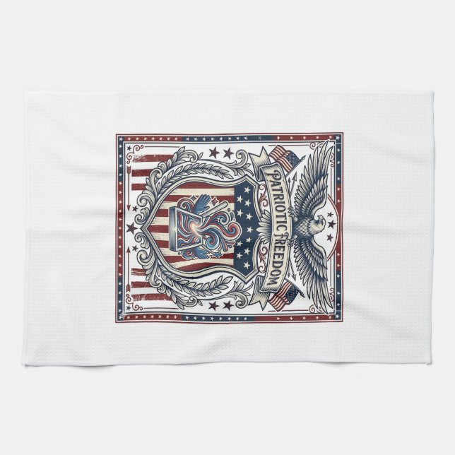 Linge De Cuisine Résine Patriotique (Horizontal)