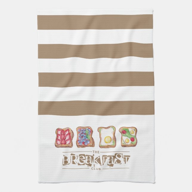 Linge De Cuisine Restaurant du logo Watercolor Breakfast (Vertical)
