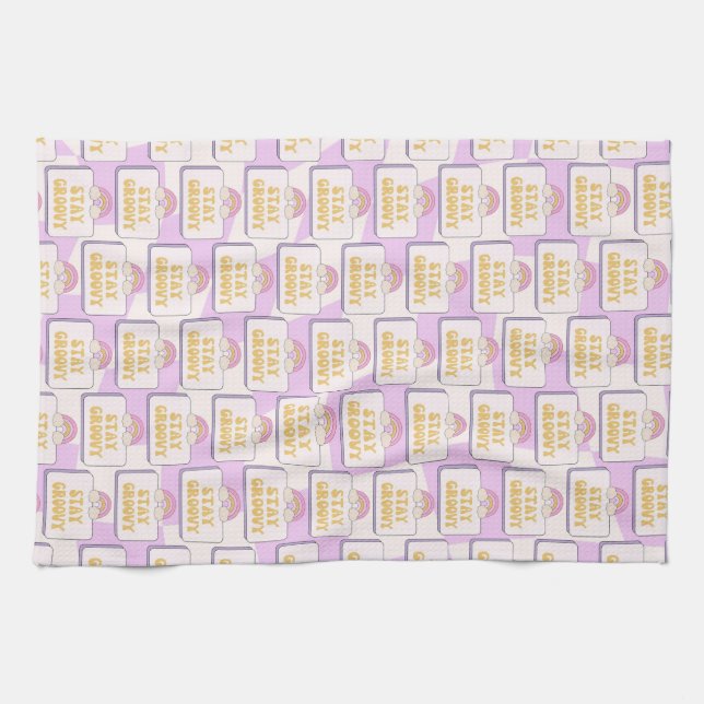Linge De Cuisine Restez Groovy (Horizontal)