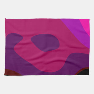 Linge De Cuisine Résumé Abstrait Rose Et Violet 708