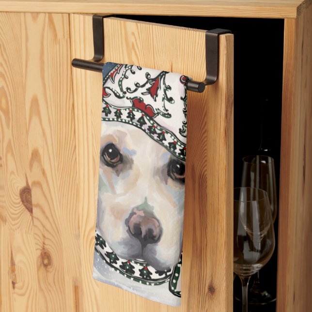 Linge De Cuisine Retriever du Labrador    (Pliage en tiers)