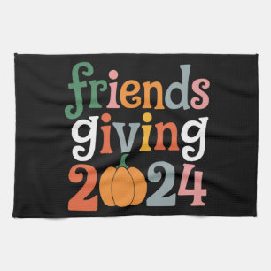 Linge De Cuisine Retro Amis Donnant 2024 Thanksgiving Fall