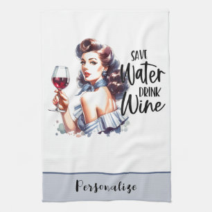 Linge De Cuisine Retro les années 50 Glam Housewoman Drôle Humour s