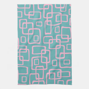 Linge De Cuisine Retro Mid-Century Moderne Abstrait