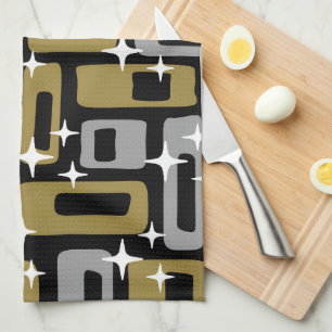 Linge De Cuisine Retro Mid-Century Moderne Abstrait