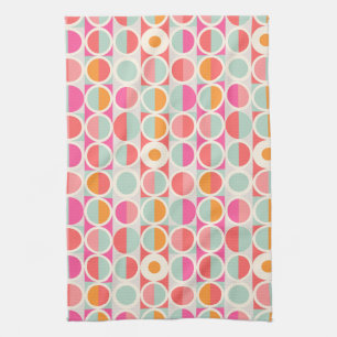 Linge De Cuisine Rétro motif de cercle de roses indien