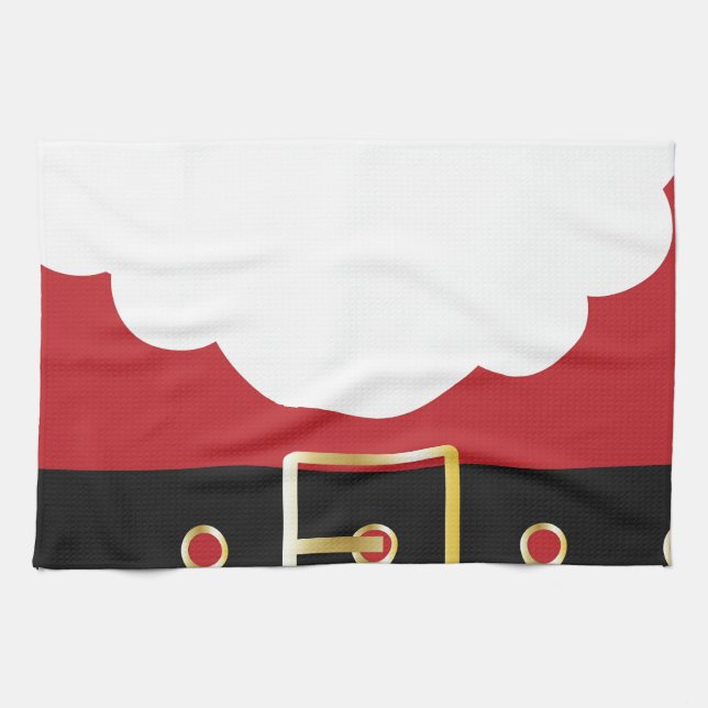 Linge De Cuisine rétro santa claus (Horizontal)