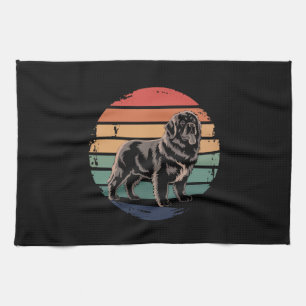 Linge De Cuisine Retro Terre-Neuve Cadeaux Amoureux de les chiens V