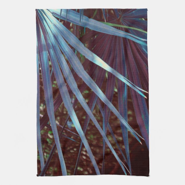 Linge De Cuisine Rêve de Palmier Bleu (Vertical)