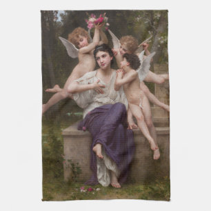 Linge De Cuisine Rêve de printemps, par Bouguereau