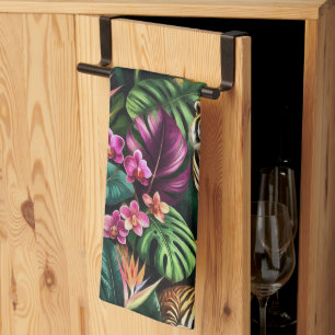 Linge De Cuisine Rêves de jungle de tigre Motif de surface transpar