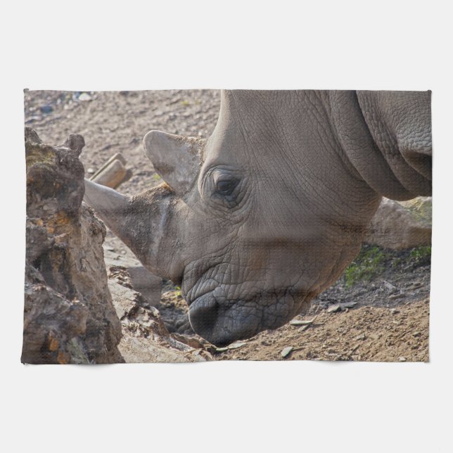 Linge De Cuisine Rhinocéros (Horizontal)