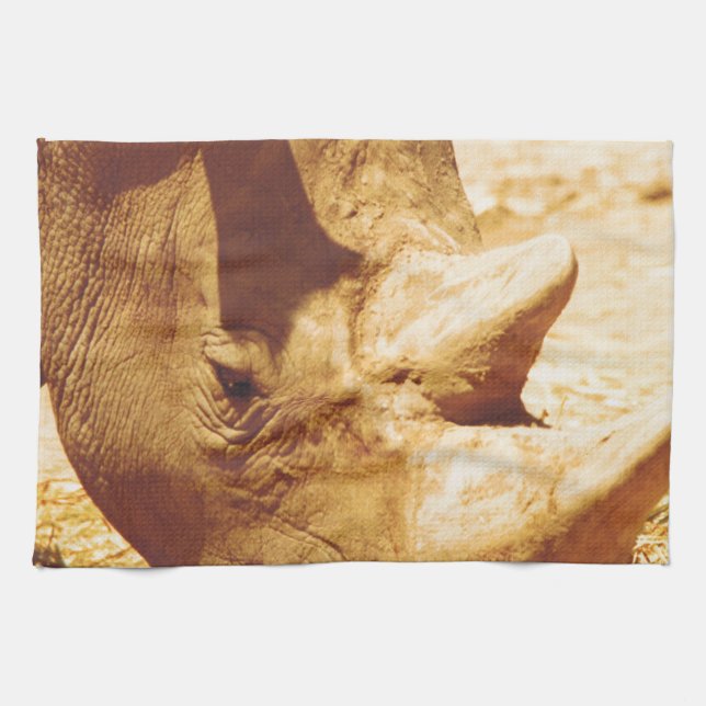 Linge De Cuisine Rhinoceros Love (Horizontal)