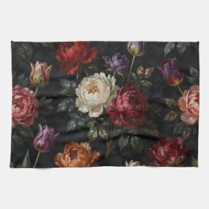 Linge De Cuisine Riche composition florale de pivoines et de tulipe