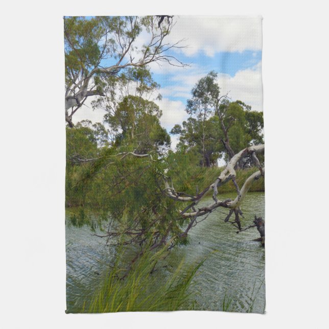 Linge De Cuisine River Murray Australia, Branches d'arbre, Serviett (Vertical)
