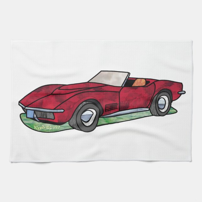 Linge De Cuisine Roadster de rayon de 69 Corvette Sting (Horizontal)