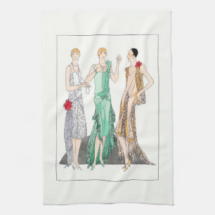 Linge De Cuisine Robe du soir vintage femmes 1930