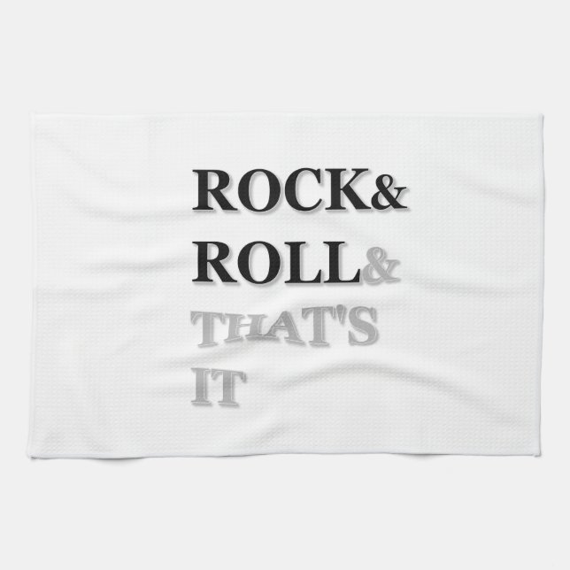 Linge De Cuisine Rock and Roll Et c'est tout (Horizontal)