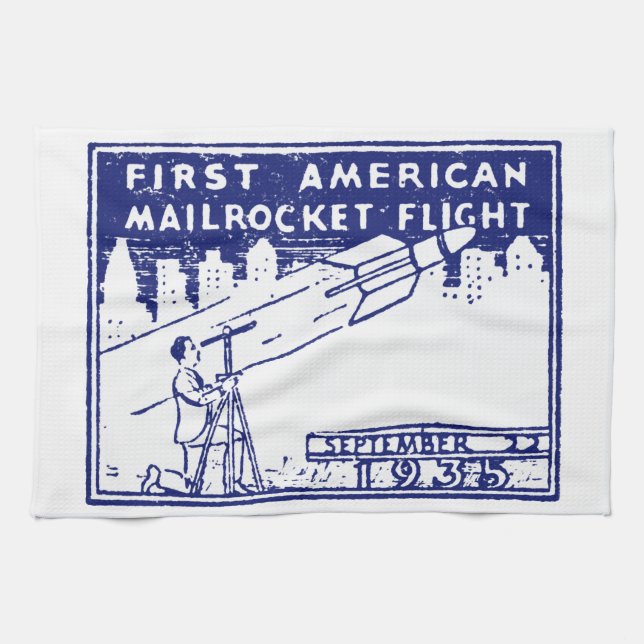 Linge De Cuisine Rocket Mail américain 1935 (Horizontal)