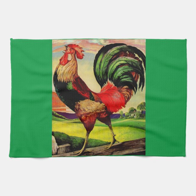 Linge De Cuisine Rocky the Handsome Rooster (Horizontal)