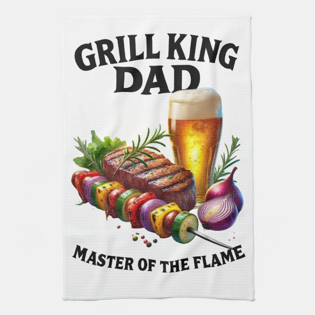 Linge De Cuisine Roi du Grill Papa (Vertical)