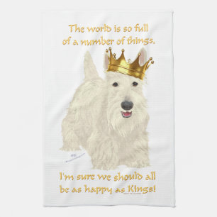 Linge De Cuisine Roi Scottish Terrier roux