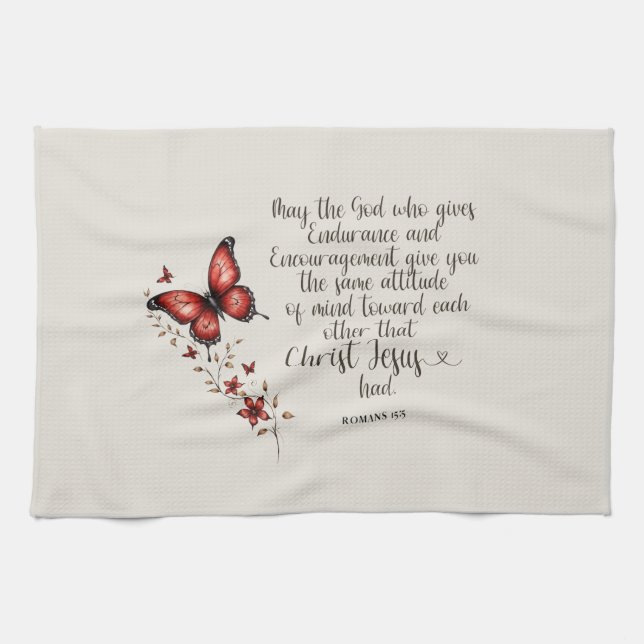Linge De Cuisine Romains 15:5 Image de verset biblique (Horizontal)