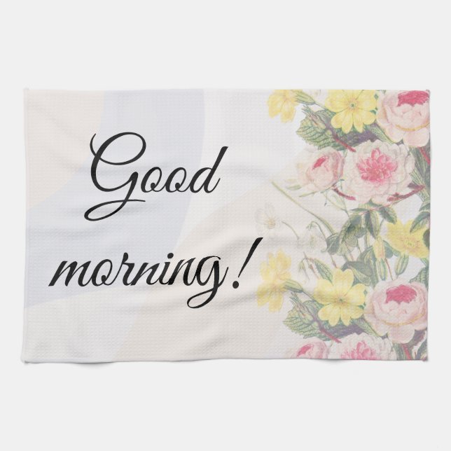 Linge De Cuisine Romantic blooming flowers  (Horizontal)