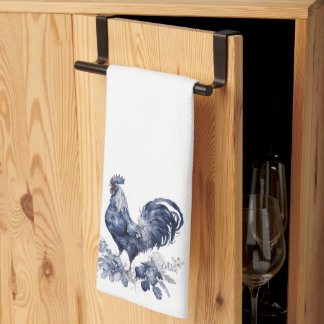 Linge De Cuisine "Rooster" Style Willow Bleu