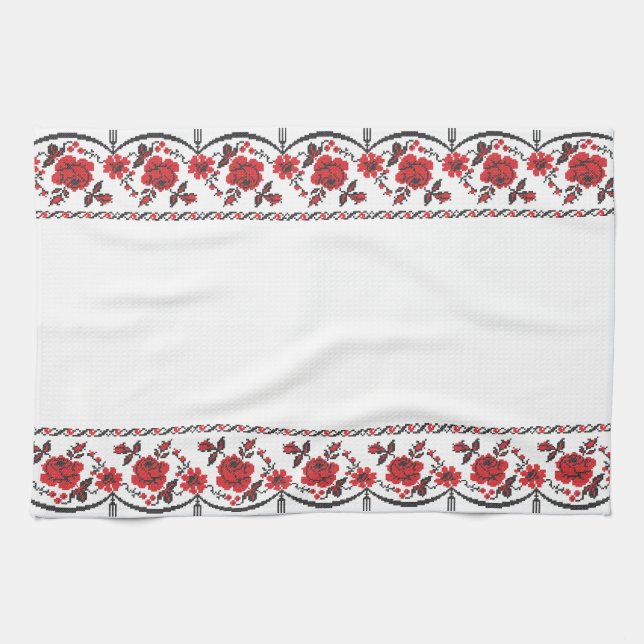 Linge De Cuisine Rose (Horizontal)