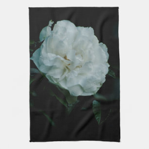 Linge De Cuisine Rose blanche