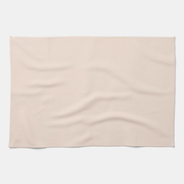 Linge De Cuisine Rose Champagne Uni (Horizontal)