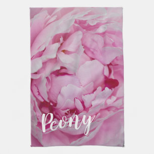 Linge De Cuisine Rose de fleurs de pivoine pour fleurs et amoureux
