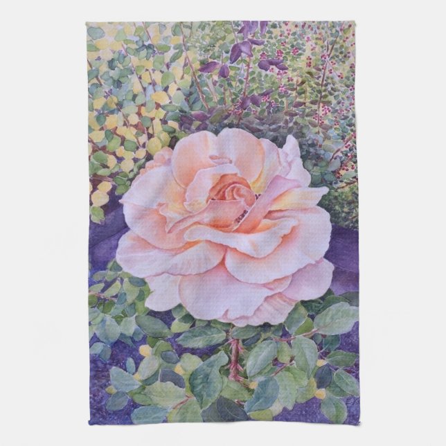 Linge De Cuisine Rose de la Paix (Vertical)