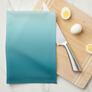 Linge De Cuisine Rose et bleu dégradé Dusty Rose Aqua et Ombre Turq