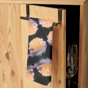 Linge De Cuisine Rose jaune pâle dans Motif en fleurs