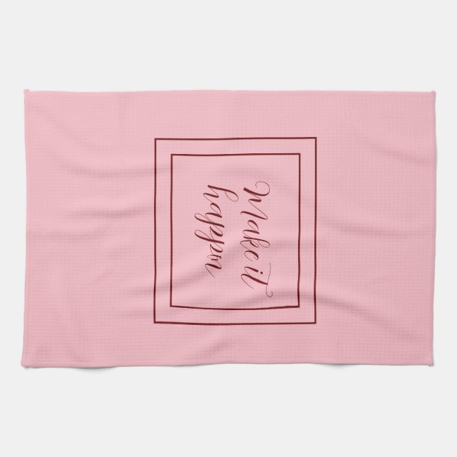Linge De Cuisine Rose le faire briller (Horizontal)