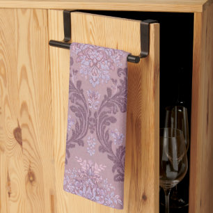 Linge De Cuisine Rose Mauve Lilas Lavande Poussiéreuse Élégant Dama