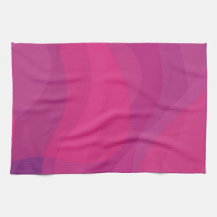 Linge De Cuisine rose, moderne, cool, tendance illustration ondulée