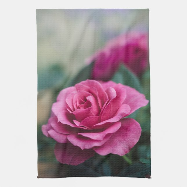 Linge De Cuisine Rose rose onirique (Vertical)