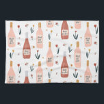 Linge De Cuisine Rose TOUTE la journée amateurs de vin motif<br><div class="desc">Découvrez cette serviette magnifique avec une illustration amusante du vin. Customisez avec votre texte. Fait un grand cadeau de ménage! Consultez ma boutique pour plus de designs et de couleurs aussi!</div>