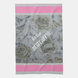 Linge De Cuisine Rose Vintage Floral de luxe
