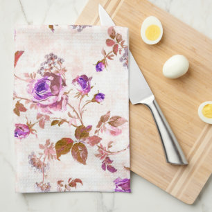 Linge De Cuisine Roses d'or violet