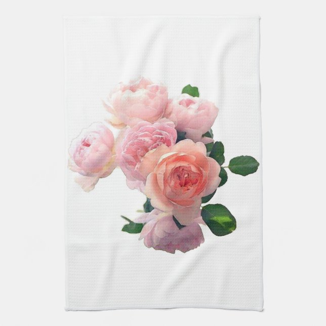 Linge De Cuisine Roses roses roses roses rouges modernes Modèle flo (Vertical)