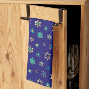 Linge De Cuisine Rosh Hashanah Fêtes juives Star de David Bleu